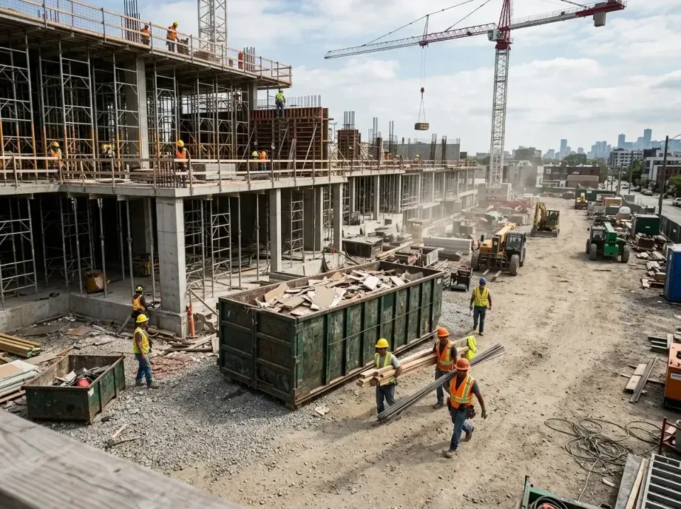 commercial-construction-site-w-002 — frequently asked questions, Low Cost Construction Dumpster Rental in Medina, MN